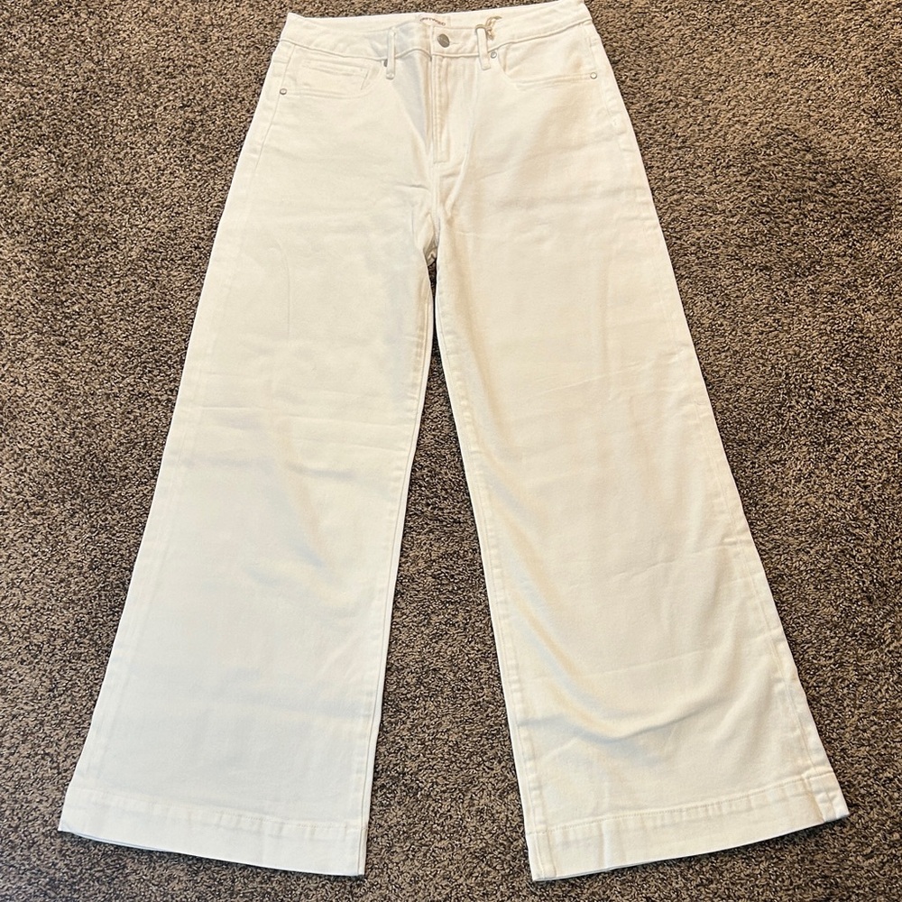 DRIFTWOOD Wide Leg White Jeans